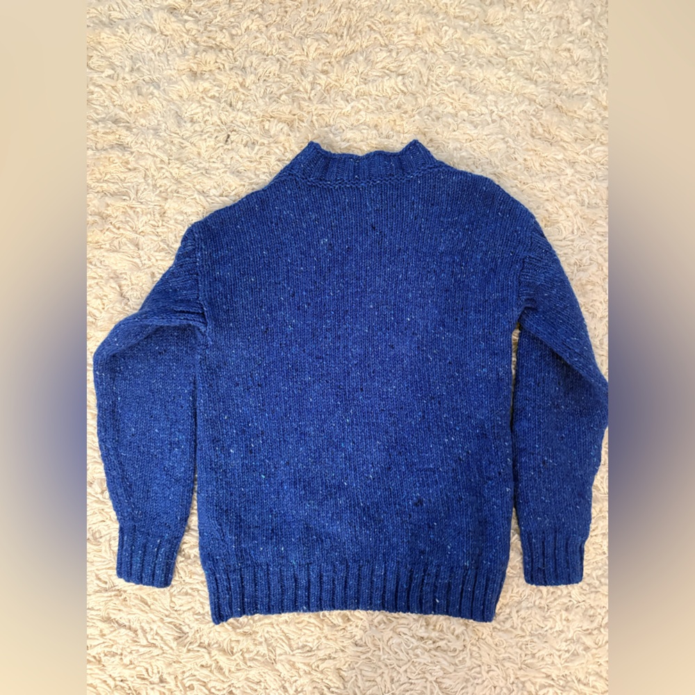 Toast XS blue donegal sweater - Picture 2 of 5
